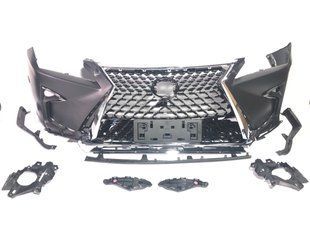 Бампер передний в сборе (ТЮНИНГ под LEXUS RX (2016-20), (), (Новая запчасть. Неоригинал высокого качества)