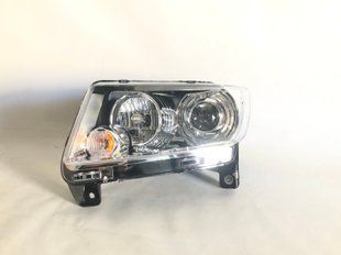 68171215AB Фара ліва галоген з лінзою білий поворот (світла) JEEP COMPASS (2013-17), (68171215AB),